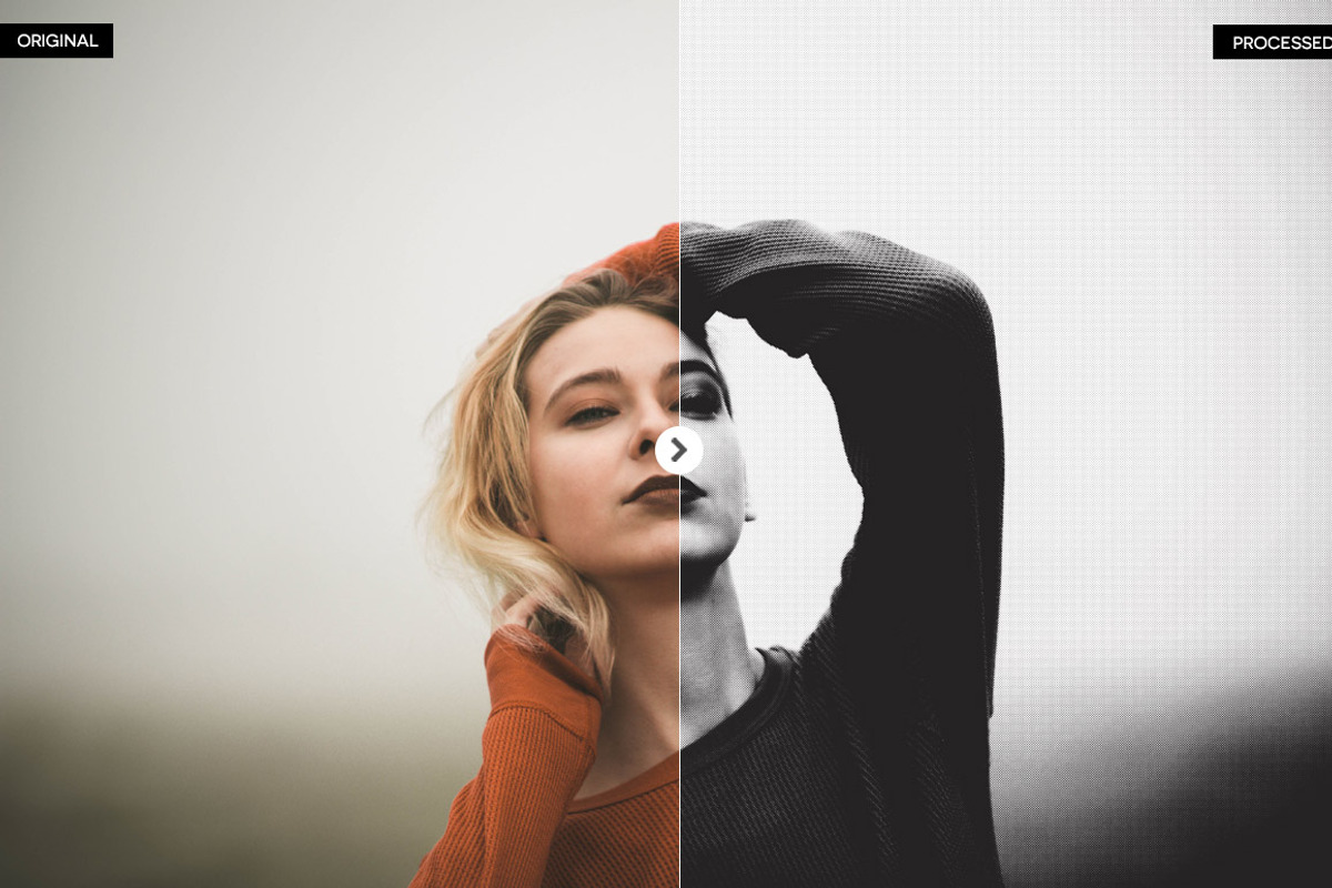 Pinhole Halftone Photoshop Actions preview 7