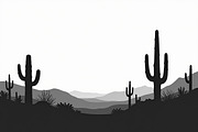 Monochrome Desert Nature Silhouette, an Illustration by jahid234 (Thumbnail 13 of 15)