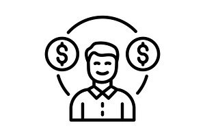 Cash flow Line Icon, an Icon by Pexelpy