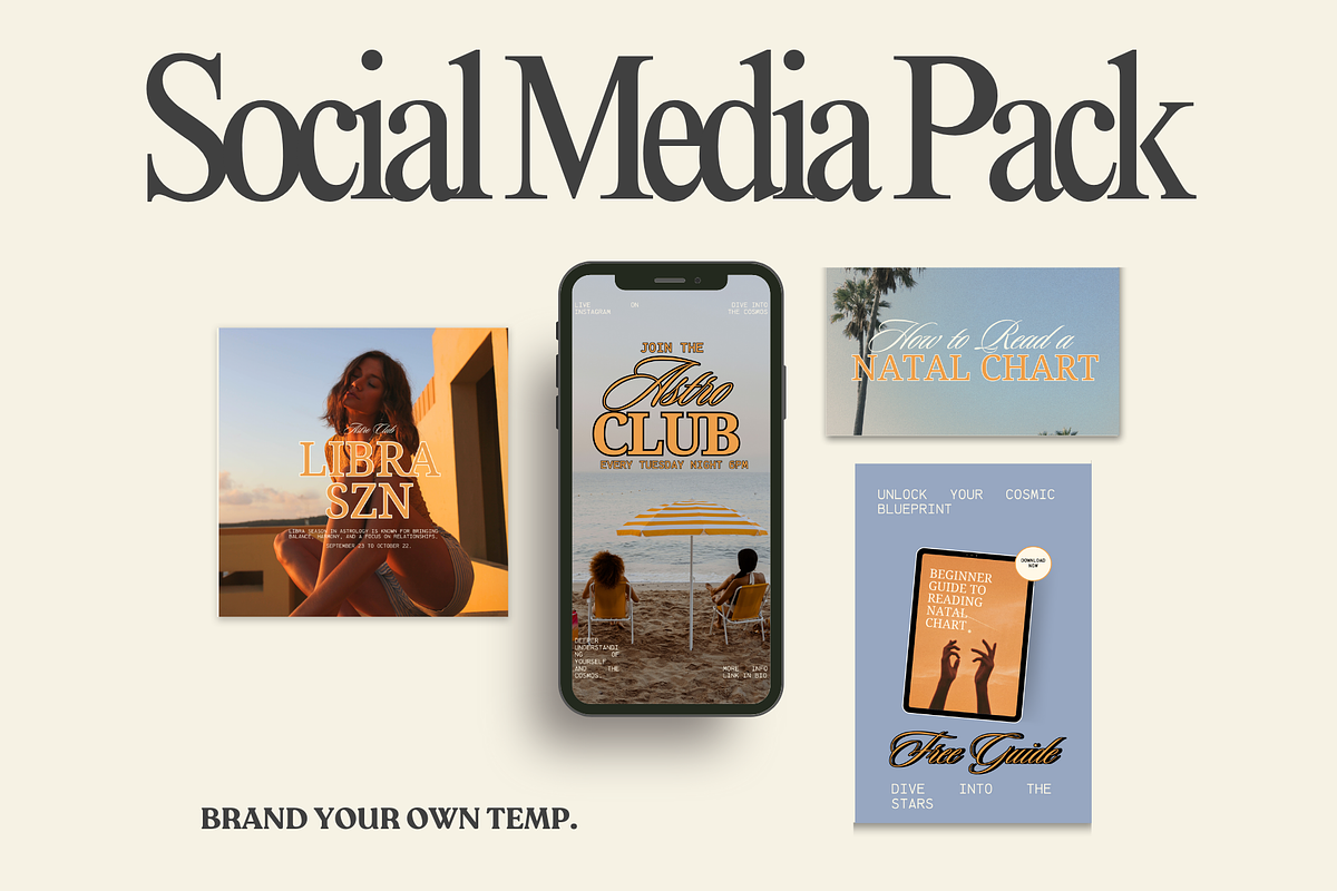 Astrology Canva Templates, a Social Media Template by BYOTstudios (Photo 2 of 10)