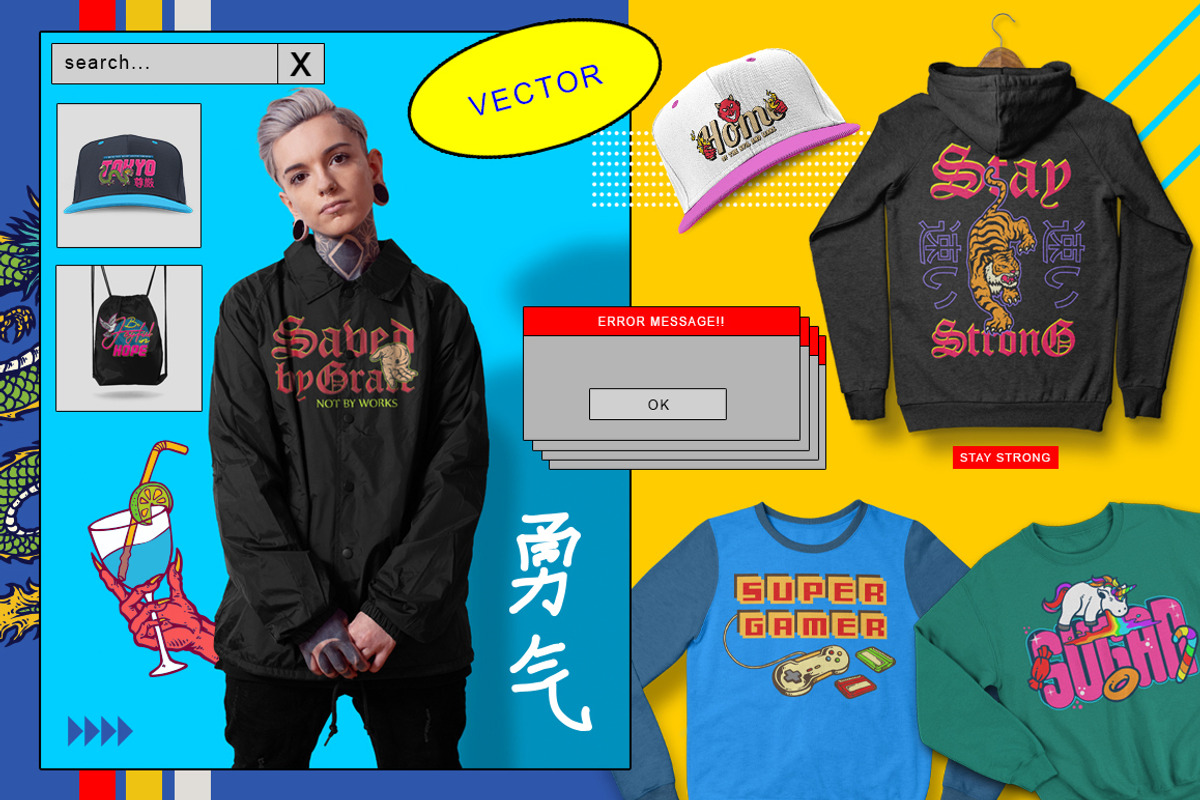Back to the 90s T-Shirt Designs, an Illustration by TSV Art Collective (Photo 3 of 35)