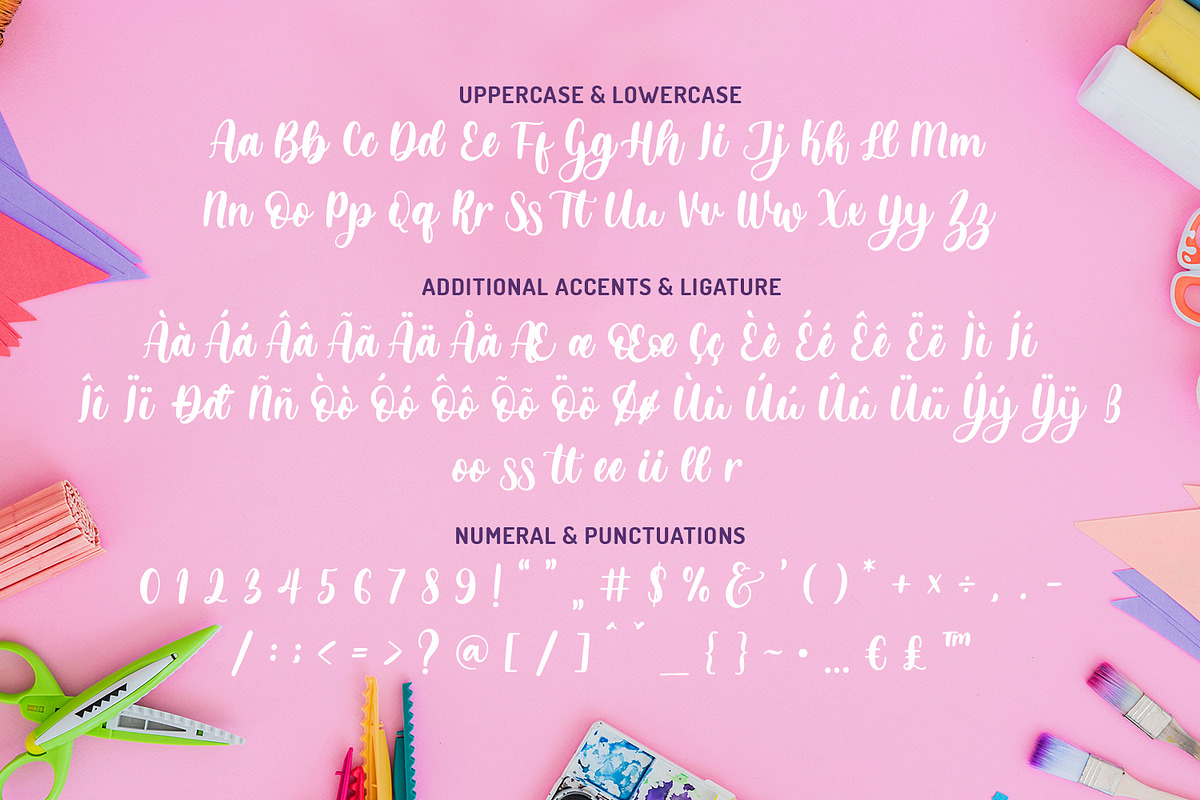 Bellachia - A Craft Font, a Font by Almarkhatype (Photo 8 of 10)
