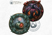 Fantasy Autumn Pumpkins, a Seasonal Illustration by ThatsDesignArt (Thumbnail 6 of 14)