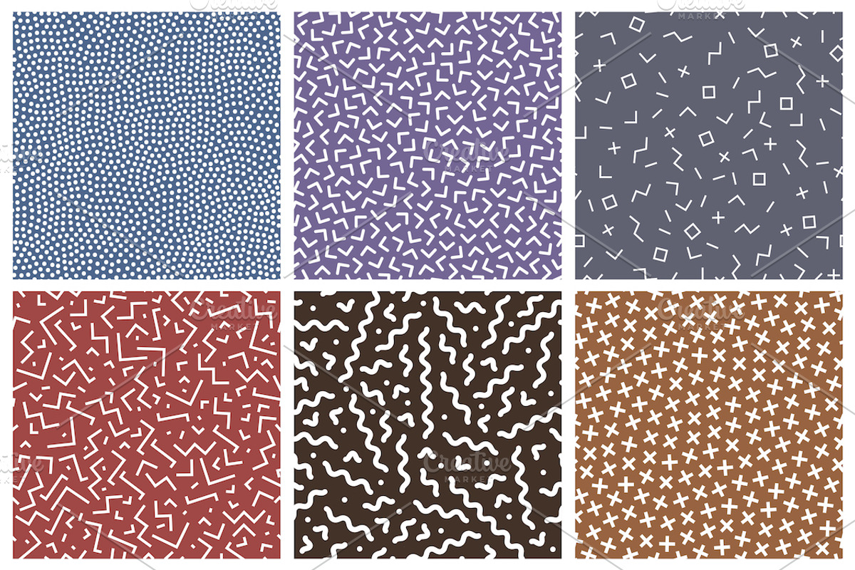 Color seamless modern retro patterns, a Pattern Graphic by ExpressShop (Photo 7 of 8)