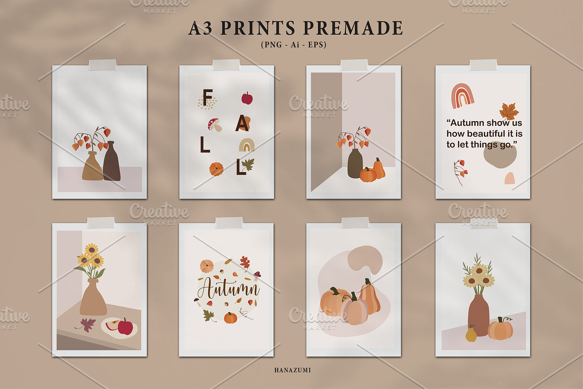 Abstract Autumn Collections, a Decorative Illustration by Hanazumi (Photo 5 of 9)