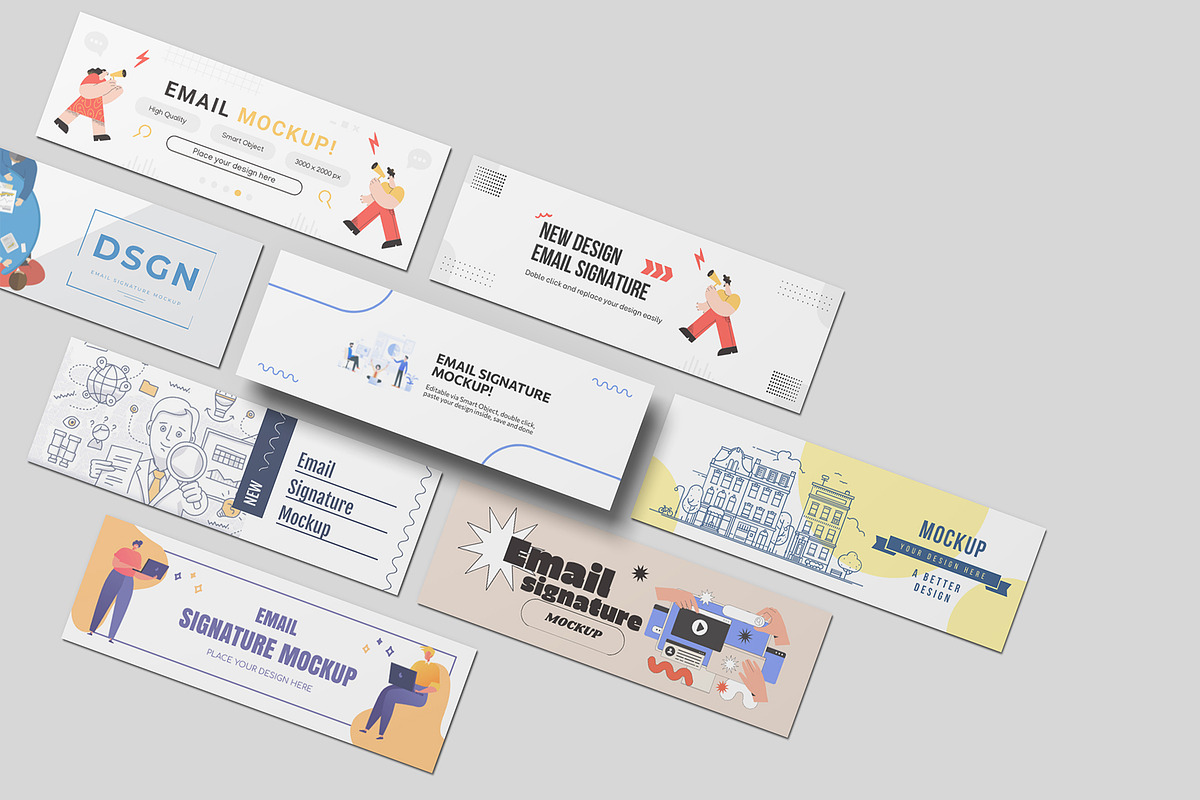 Email Signature Mockup, a Wearable Device Mockup by graphicpages (Photo 11 of 11)