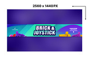 Lego Gaming YouTube banner, a Social Media Template by Vaughn Studios (Thumbnail 2 of 5)