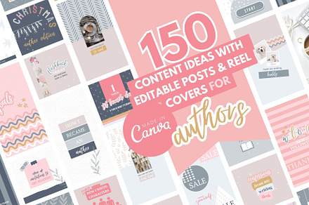 AUTHOR Instagram Templates - Canva, a Templates & Theme by Start With Kate
