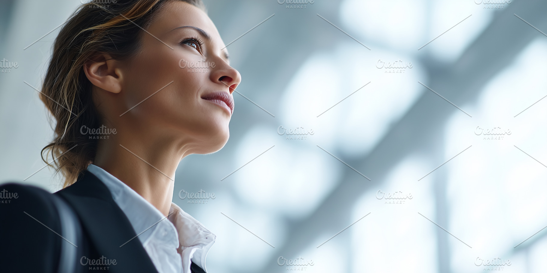 Confident businesswoman in a suit, a Business Photo by MistyDay