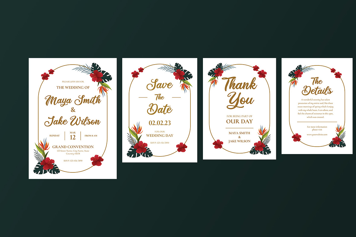 Wedding Suite Tropical Theme, an Invitation Template by Neermana (Photo 2 of 4)