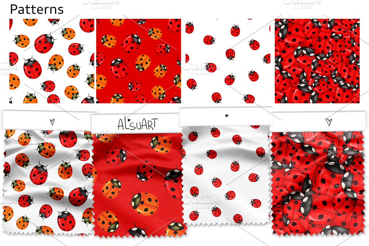 Ladybug, a Pattern Graphic by Sweet_print (Photo 1 of 2)