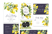 Fresh lemonade Wedding Suite, an Invitation Template by HannaSymo (Thumbnail 2 of 7)