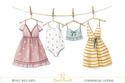Watercolor Citrus Wedding Clipart, an Illustration by MockupWizard (Thumbnail 5 of 7)