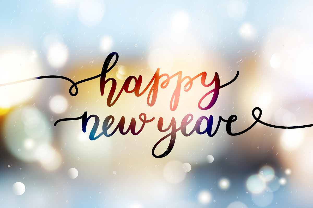 Happy New Year, 6 greeting cards, a Card Template by redcollegiya design (Photo 1 of 6)