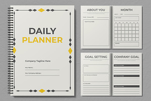 Daily Planner Template, a Stationery Template by ContestDesign