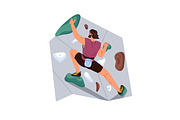 People rock climbing, bouldering set, a Sport Illustration by PaperTrident (Thumbnail 7 of 9)