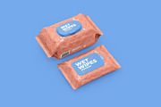 Wet Wipes Mockup, large and small, a Packaging Mockup by easymock (Thumbnail 7 of 10)
