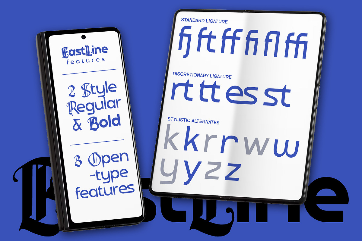 Eastline, a Blackletter Font by din-studio.com (Photo 10 of 12)