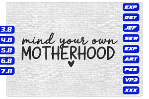 Motherhood Machine Embroidery Design, a Texture Illustration by Purpose Ekbal