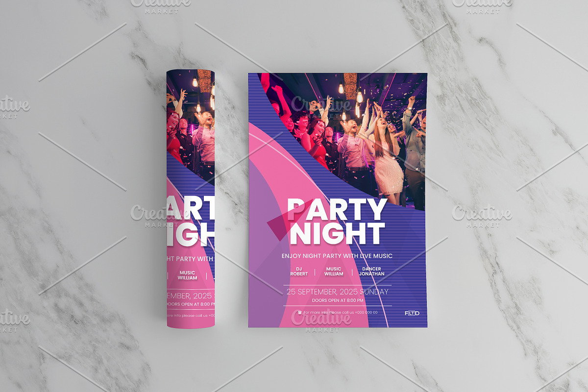 Party Flyer, a Flyer Template by Cristal Pioneer (Photo 3 of 5)