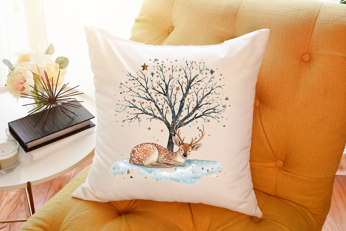 Sweet Christmas Woodland Animals Bun, an Illustration by Sublimation Artist (Photo 6 of 6)