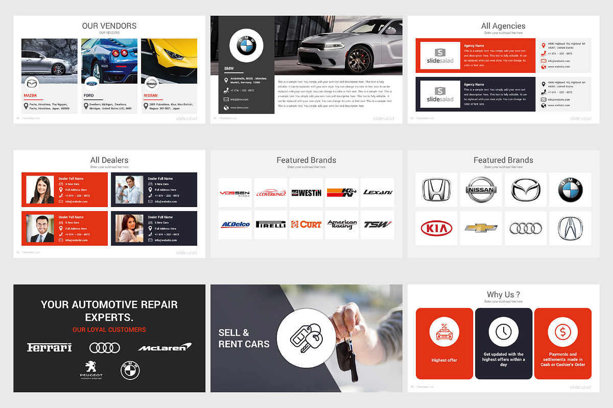 Top Automobile PowerPoint Templates, a Presentation Template by SlideSalad (Photo 16 of 33)
