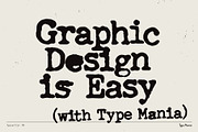 Typewriter TM – Distressed Typer, a Serif Font by Type Mania (Thumbnail 11 of 11)