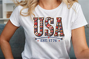 Floral Embroidery USA Png Retro Amer, an Illustration by Sublimation Artist (Thumbnail 3 of 9)