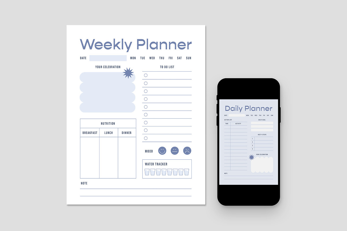 Daily Planner Template, a Flyer Template by BrandPacks (Photo 3 of 4)
