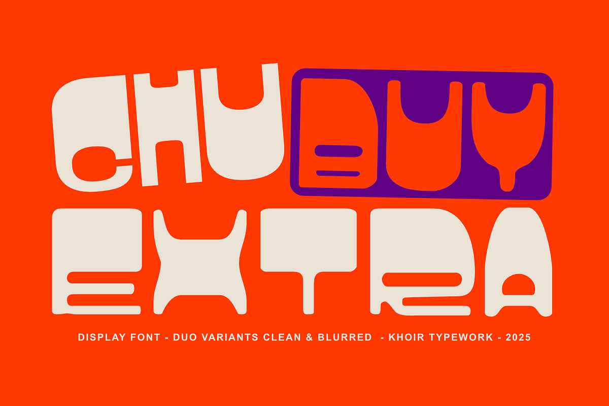Chubuy Extra - Display Font, a Sans Serif Font by Khoir (Photo 1 of 12)