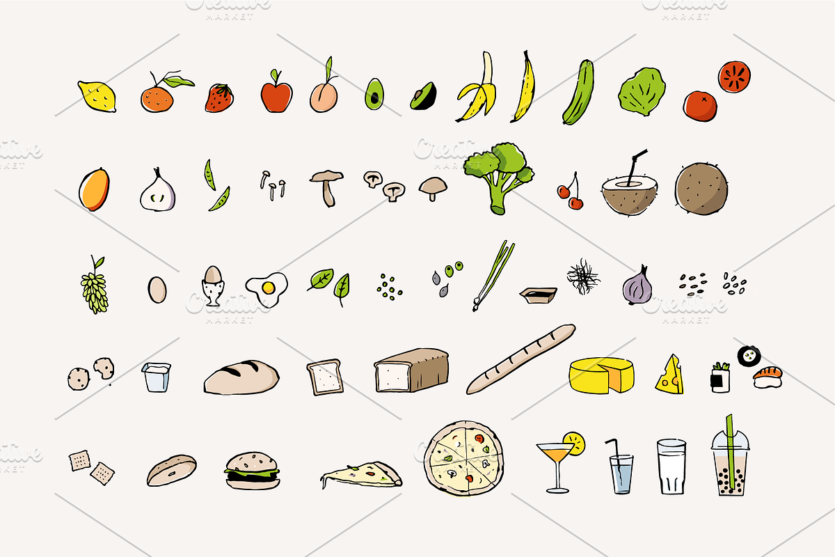 Kitchen Doodles - Illustration Set, a Food Illustration by Marinastu (Photo 6 of 6)