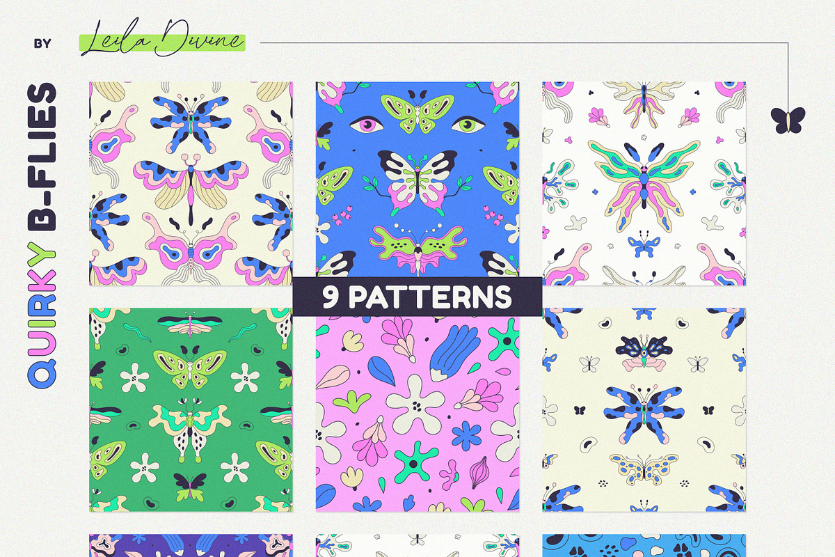 Quirky B-Flies - Clipart Collection, a Graphic by Leila Divine (Photo 10 of 13)
