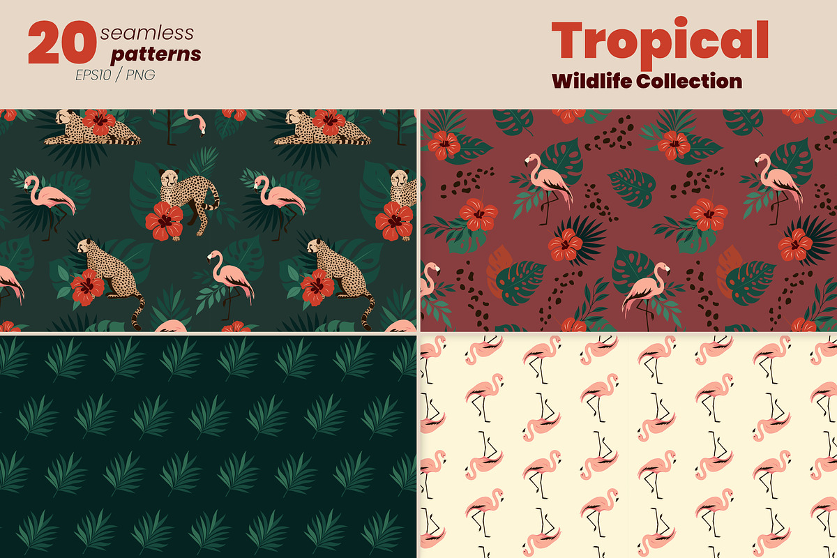 Tropical Wildlife Collection, a Decorative Illustration by moja doodle (Photo 4 of 8)