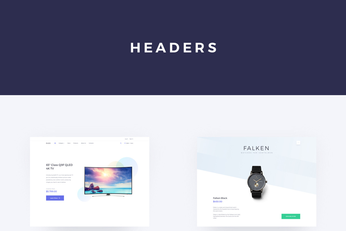 Dlex E-Commerce UI Kit Ultimate, an UI Kit Template by MahamedElgendy (Photo 2 of 7)