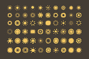 60 Hand drawn vector Suns, an Object Illustration by aivos (Thumbnail 6 of 6)
