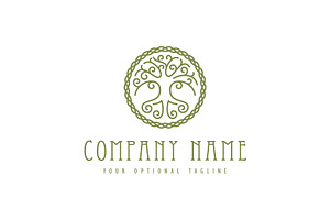 Celtic Tree of Life Custom Logo