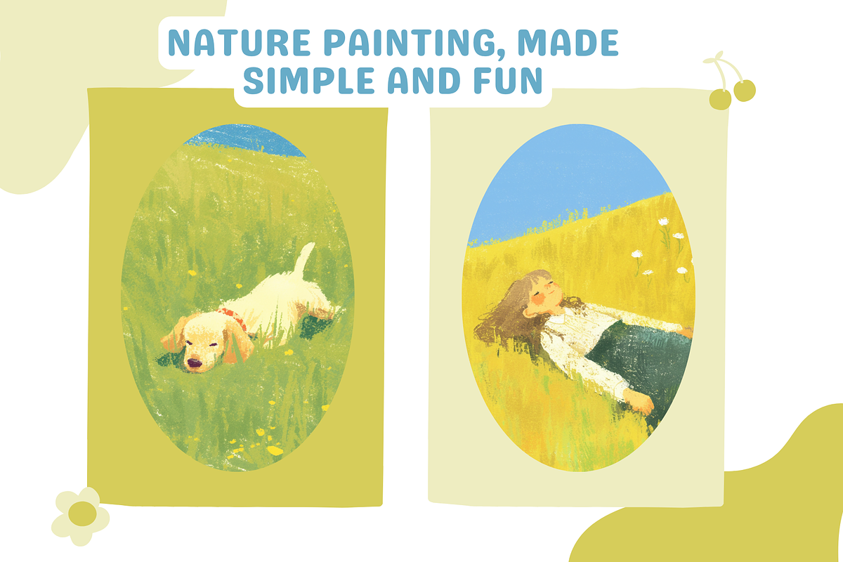 Nature Gouache Procreate Brushes, a Brush Add-On by Cozy Brushery (Photo 3 of 9)
