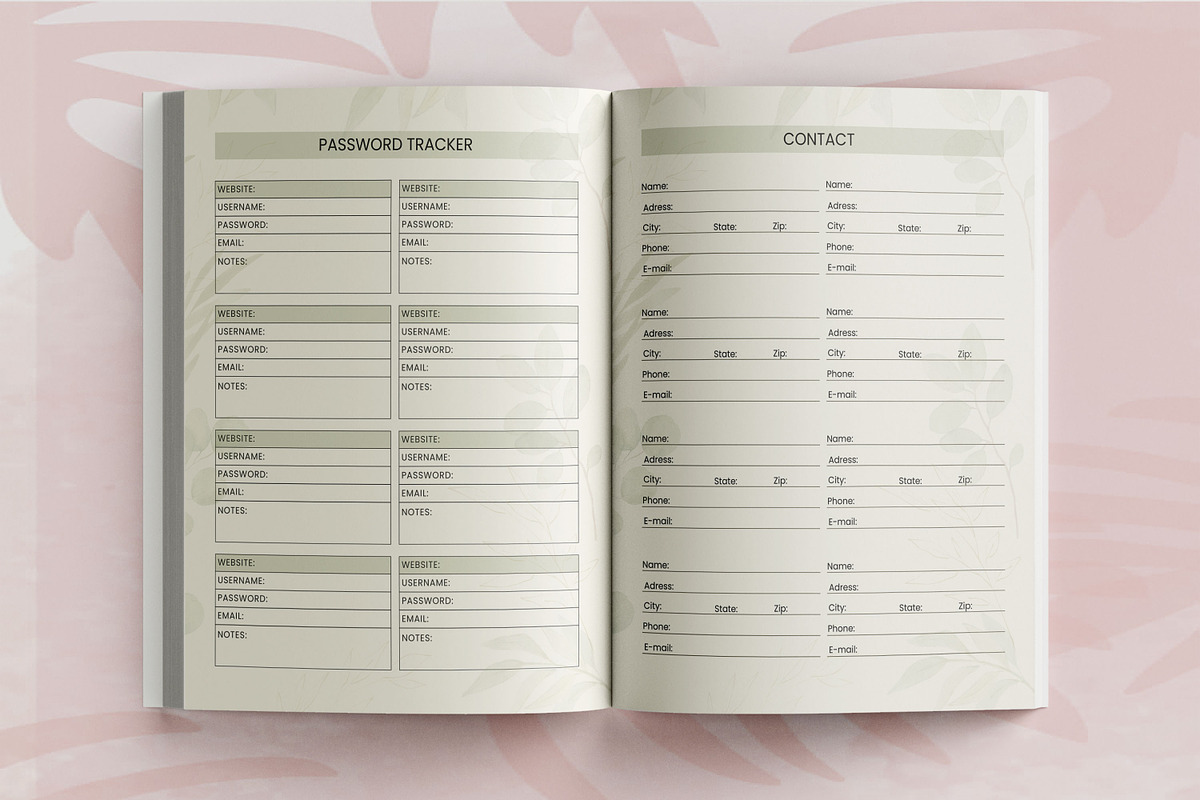 2025-2029 Five-Year Monthly Planner, a Print Template by Book2bees (Photo 3 of 7)