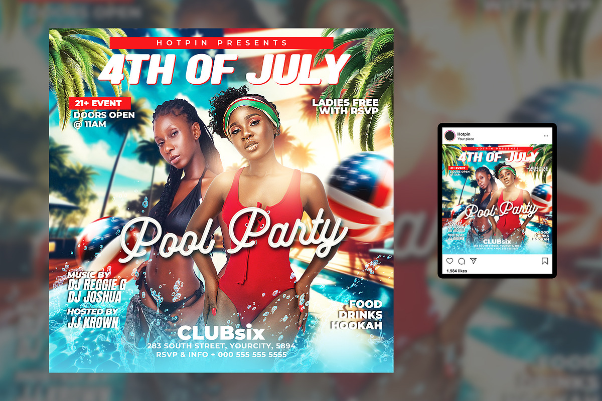 Independence Day Flyer Template, a Flyer Template by Hotpin (Photo 2 of 2)