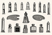 Art Supplies - Vintage Illustrations, an Illustration by Graphic Goods (Thumbnail 6 of 11)