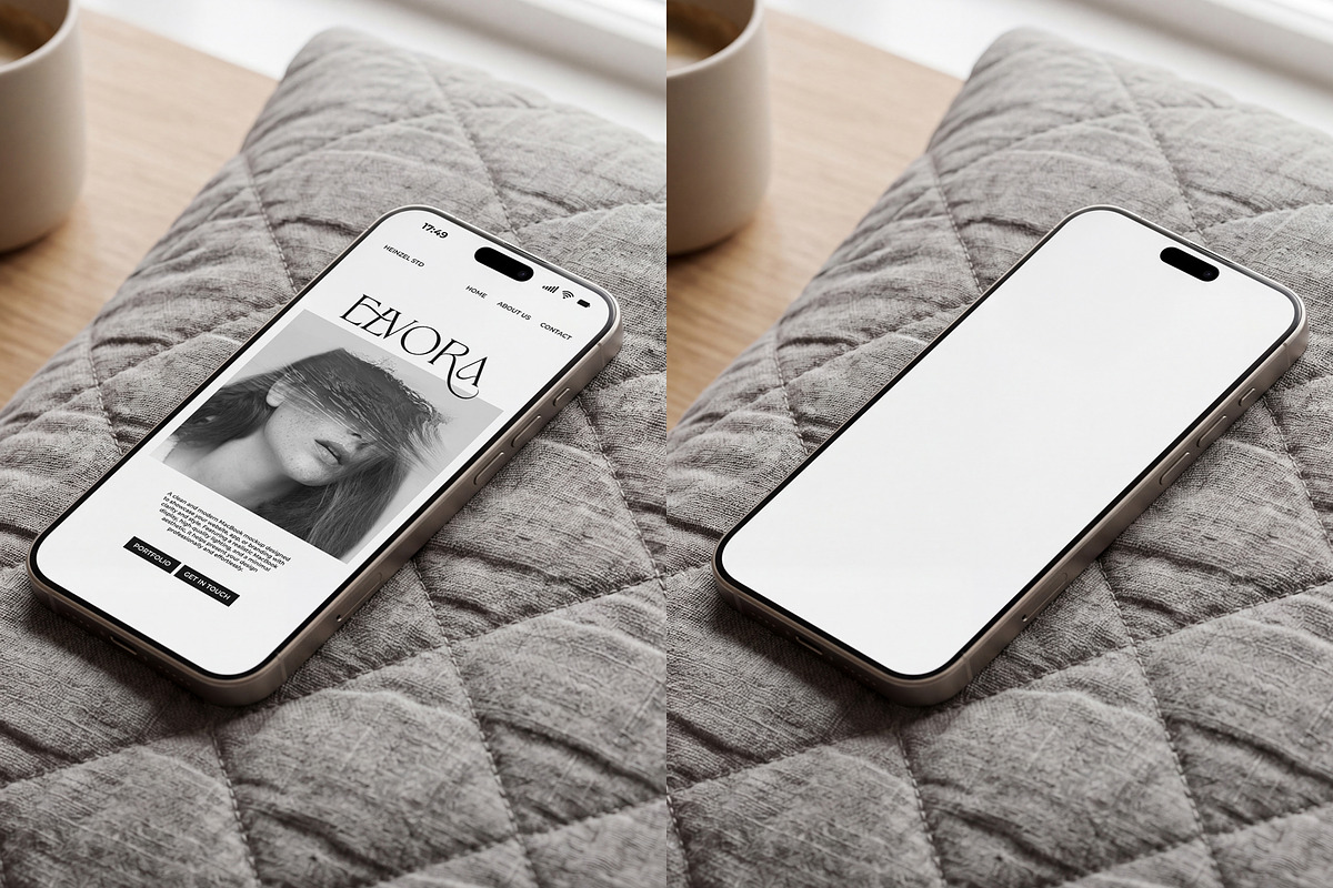 Elvora - iPhone Device Mockup, an iPhone Mockup by Heinzel Std Mockup (Photo 5 of 5)