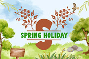Beautiful Spring Flowers Monogram, a Handwritten Font by Yoga Letter (Thumbnail 3 of 6)