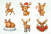 Cute Christmas Reindeer Sublimation, an Illustration by Creative Art (Thumbnail 9 of 9)