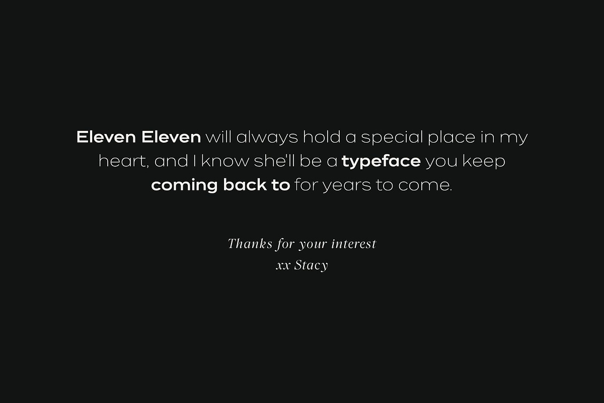 Eleven Eleven Sans Serif, a Sans Serif Font by Blanc Salváge (Photo 12 of 12)