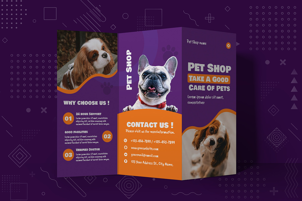 Pet Shop Trifold Brochure, a Brochure Template by Fannan Studio (Photo 2 of 2)