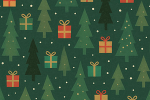 Christmas texture with festive trees, a Photo by Dvoevnore photos