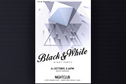Black&White Party Flyer, a Flyer Template by graystudio (Thumbnail 2 of 5)