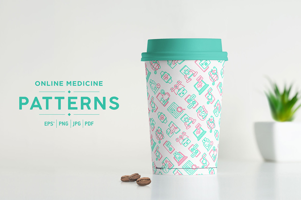 Online Medicine Patterns Collection, a Pattern Graphic by Alex Blogoodf (Photo 7 of 8)