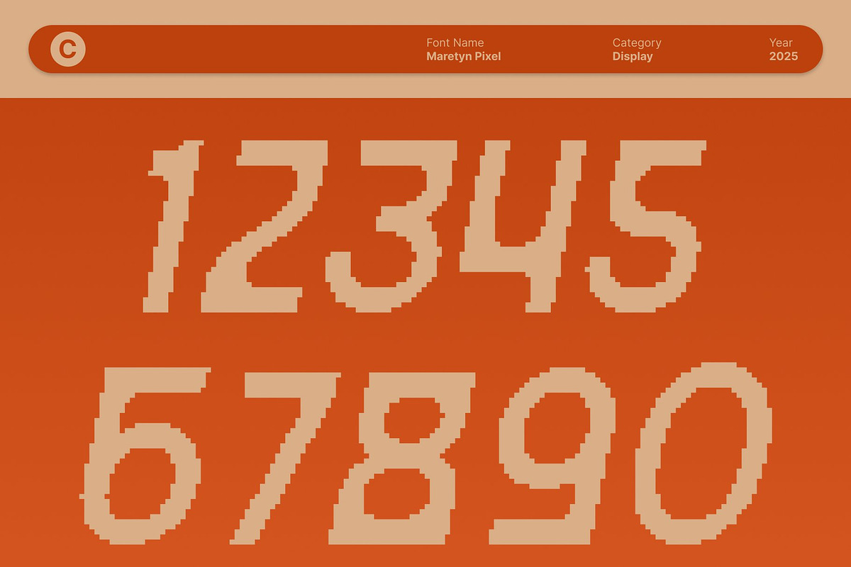 Maretyn Pixel, a Sans Serif Font by Craft Supply Co. (Photo 4 of 8)