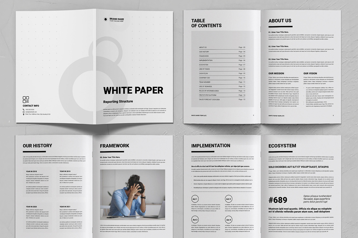 White Paper Template, a Brochure Template by ContestDesign (Photo 2 of 3)